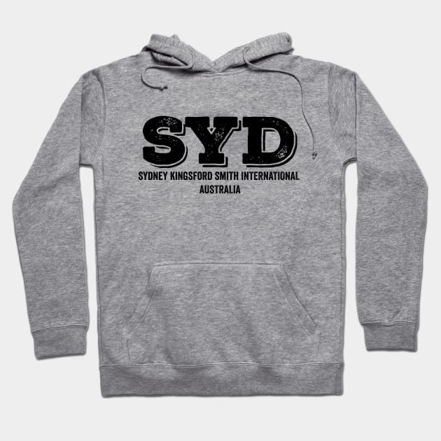 SYD Sydney Kingsford Smith International Australia Airport Code Hoodie by VFR Zone